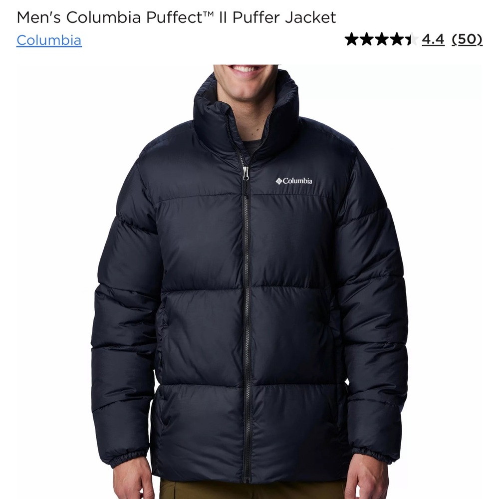 Men’s Columbia Puffect II Puffer Jacket Size Large